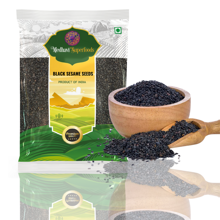 Get natural black sesame seeds