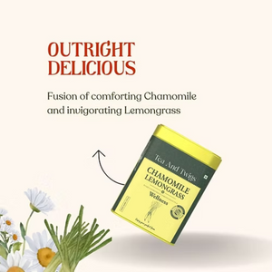 pure chamomile flowers for brewing herbal tea, soothing and caffeine-free