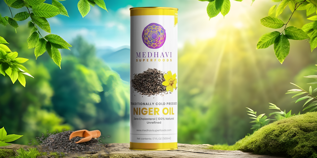 Wood Cold Pressed Niger Oil: Natural Elixir for Hair, Skin, and Overall Wellness