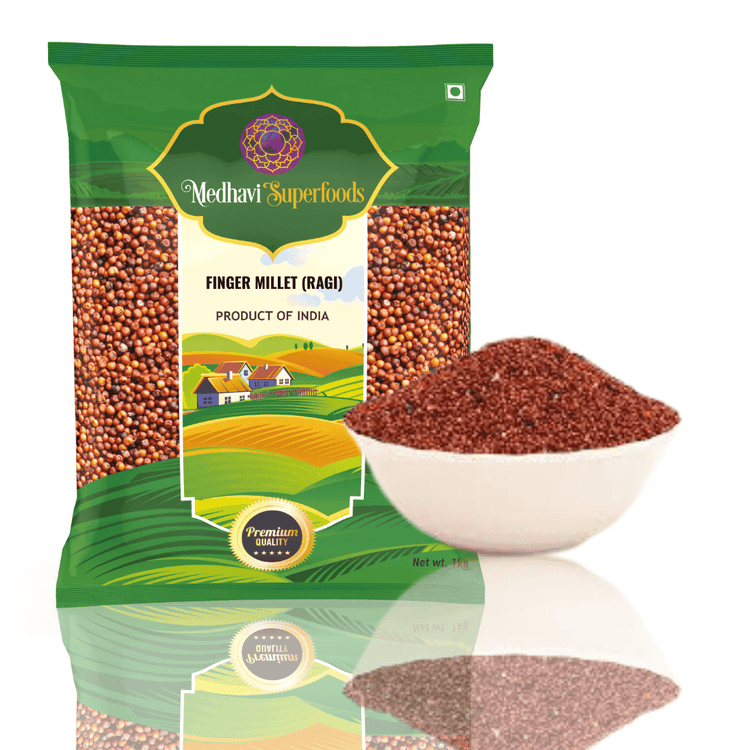 Buy Medhavi Super Foods Finger Millet – 100% Organic, Gluten-Free & Perfect for Weight Loss | Rich in Nutrients