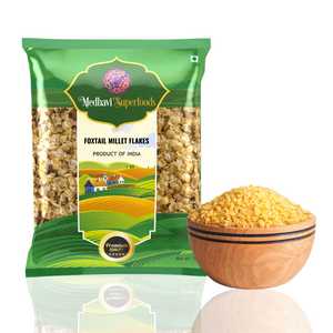 Medhavi Superfoods Premium Foxtail Millet Flakes - Organic & Gluten-Free | Healthy Breakfast, Weight Loss, & Nutritious Snack