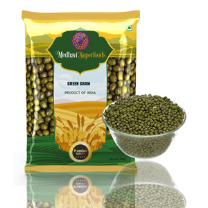 Buy Medhavi SuperFoods Premium Organic Green Gram (500gm) - 100% Pure, Chemical-Free | High in Protein, Nutrient-Rich, Perfect for Soups, Curries & More