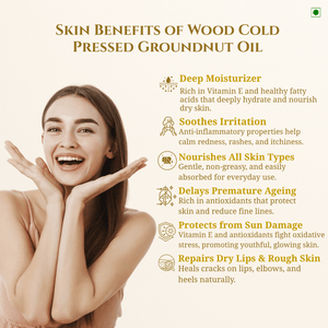 Buy Medhavi SuperFoods Cold Pressed Groundnut Oil - 100% Pure & Chemical-Free | Natural Goodness for Cooking & Health