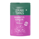 Hibiscus Ginger Tea - 25 Tea Bags Pouch | Herbal Teas