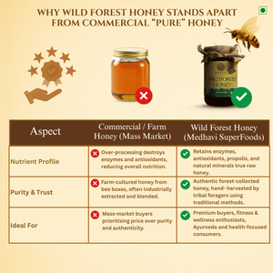 Medhavi SuperFoods Jungle Harvest Honey: Unleash Nature's Sweet Symphony