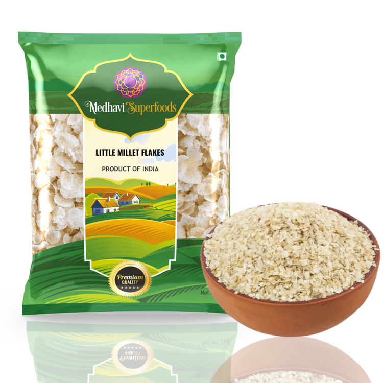 Buy Medhavi Superfoods Little Millet Flakes (500) – 100% Pure & Gluten-Free | Healthy & Nutritious Breakfast Option