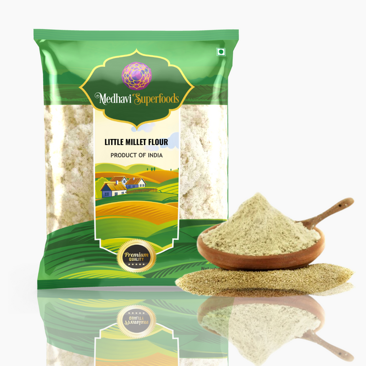 Buy Medhavi SuperFoods Premium Little Millet Flour (500gm) - 100% Organic & Chemical-Free | For Health, Weight Loss, & Baby Care