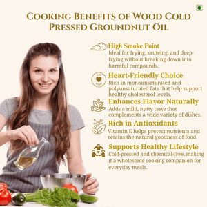 Buy Medhavi SuperFoods Cold Pressed Groundnut Oil - 100% Pure & Chemical-Free | Natural Goodness for Cooking & Health