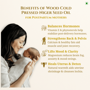 Buy Medhavi SuperFoods Wood Cold Pressed Niger Seed Oil - 100% Pure & Artisanal | Nutrient-Packed Wellness Elixir