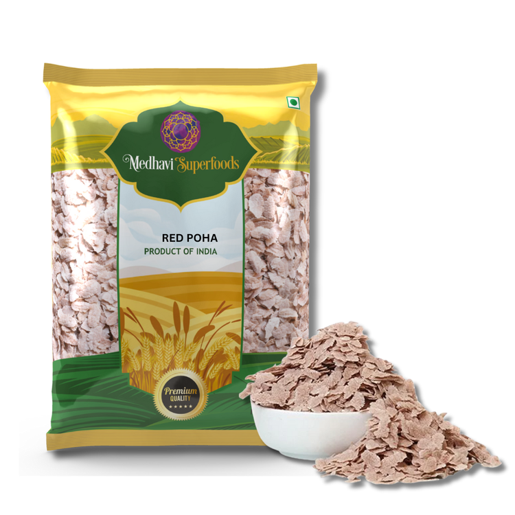 Red Poha – Wholesome, Fibre-Rich & Naturally Nutritious | Medhavi SuperFoods