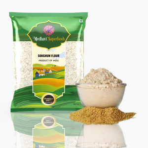 Buy Medhavi SuperFoods Sorghum (Jowar) Flour – 100% Organic, Gluten-Free & High-Quality | Nutrient-Rich Flour for Health & Weight Loss