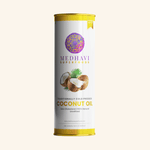 Medhavi SuperFoods Wood Cold Pressed Coconut Oil – 100% Pure & Natural, Artisanal Wood Pressed Oil | Sulphur Free| Nourishment for Skin, Hair, and Cooking