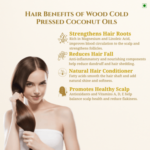 Medhavi SuperFoods Wood Cold Pressed Coconut Oil – 100% Pure & Natural, Artisanal Wood Pressed Oil | Sulphur Free| Nourishment for Skin, Hair, and Cooking
