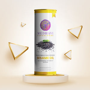 Wood Cold Pressed Black Sesame Oil (1 Litre)